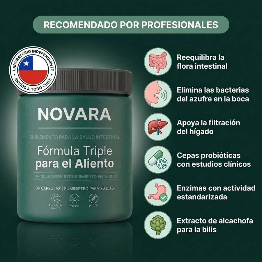 Frasco de NOVARA, Fórmula Triple para el Aliento